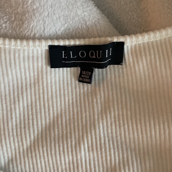 ELOQUII RIBBED BODYSUIT - Picture 2 of 5